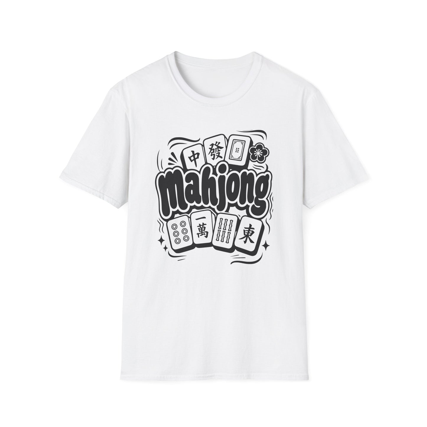 Mahjong Black and White T-Shirt
