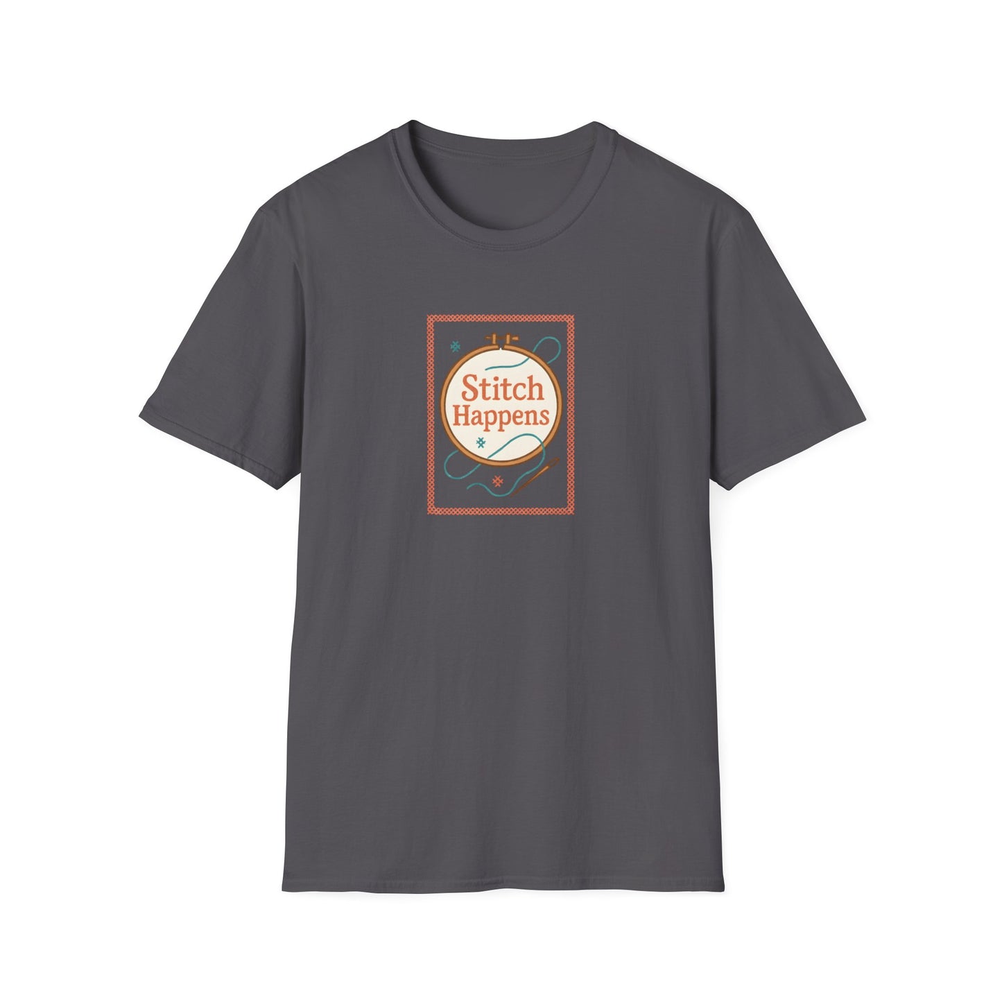 Stitch Happens Embroidery T-Shirt