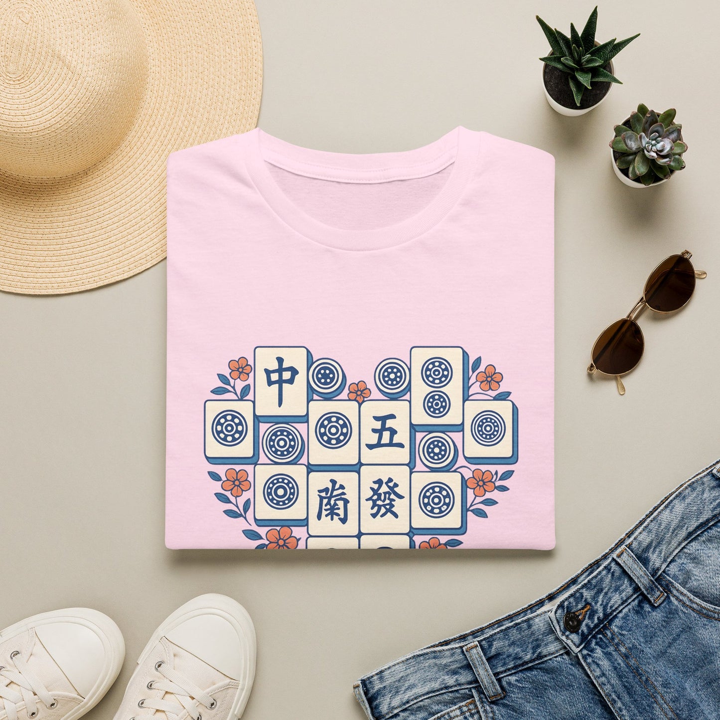 Mahjong Tiles Heart
