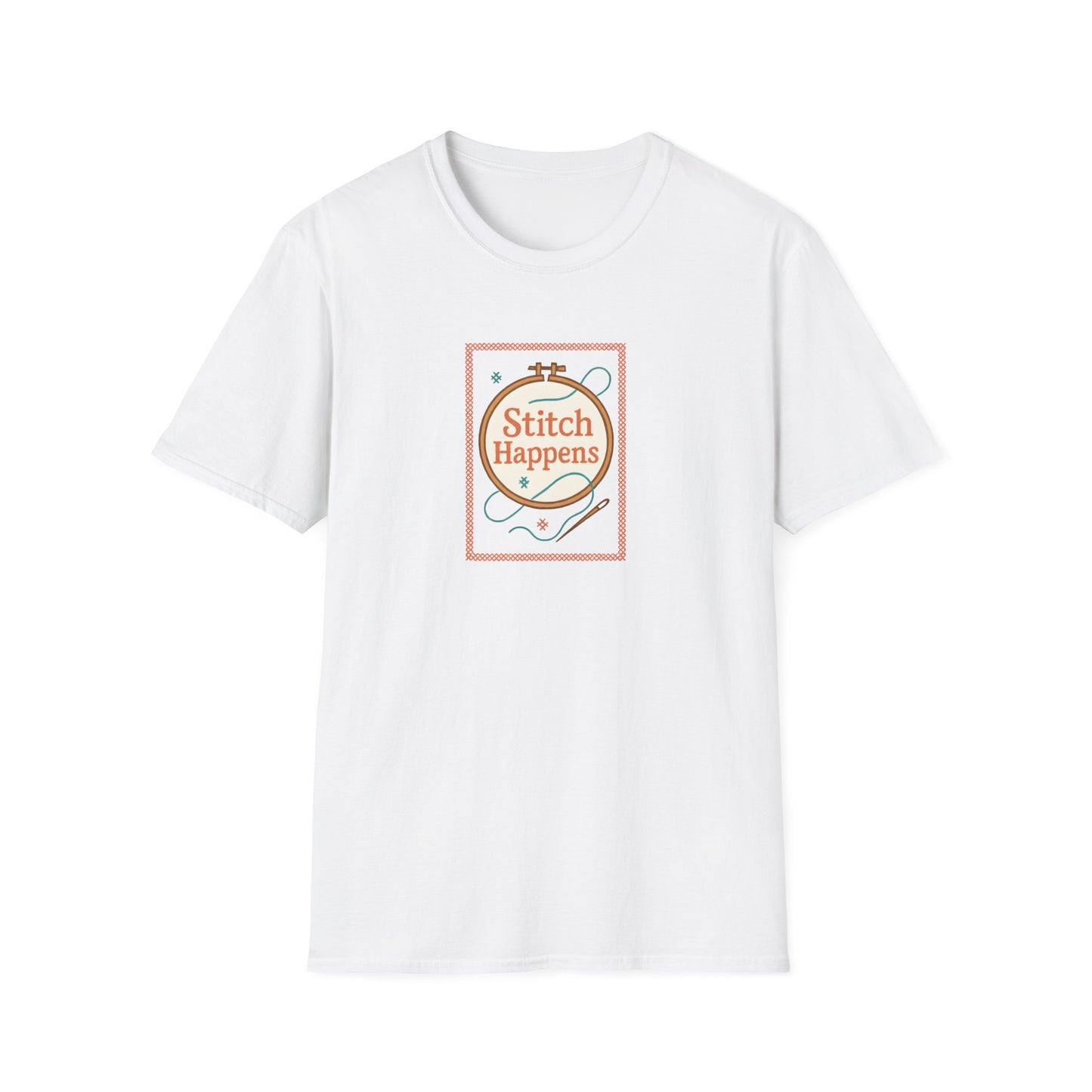 Stitch Happens Embroidery T-Shirt