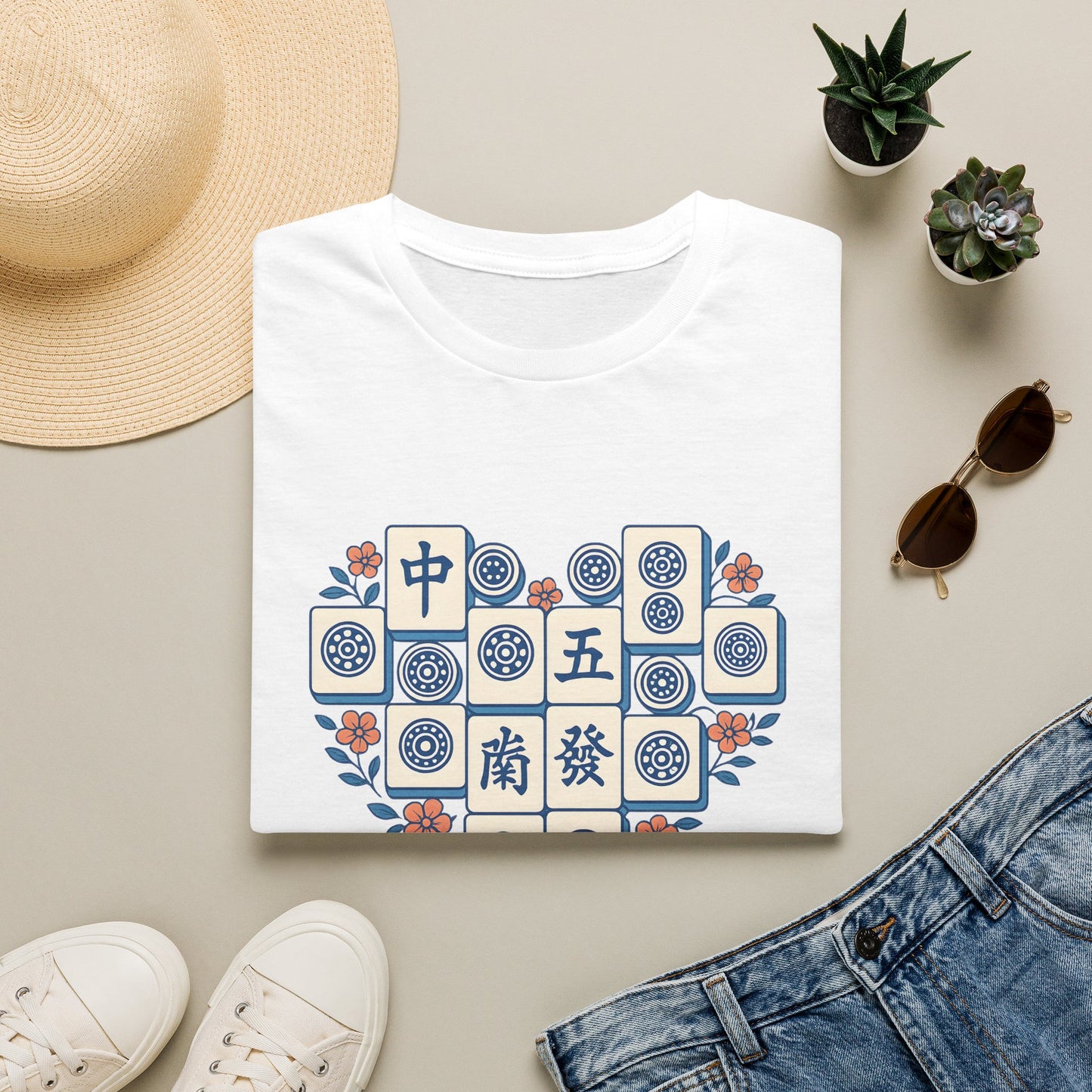 Mahjong Tiles Heart