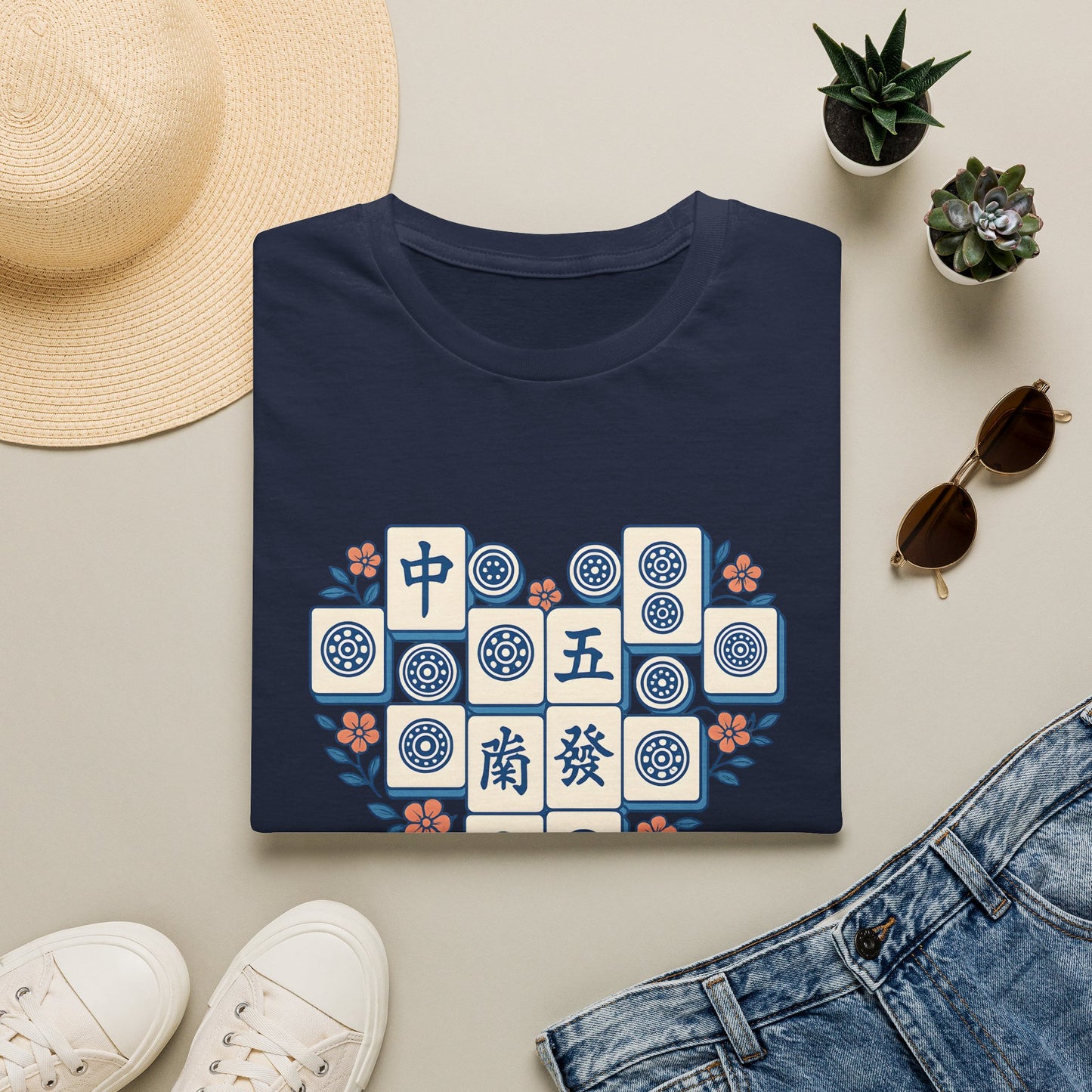 Mahjong Tiles Heart