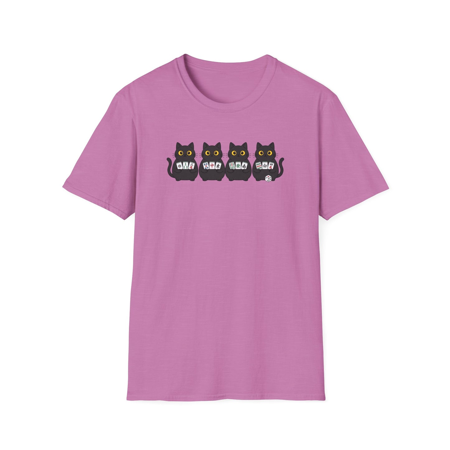 4 cats playing Mahjong