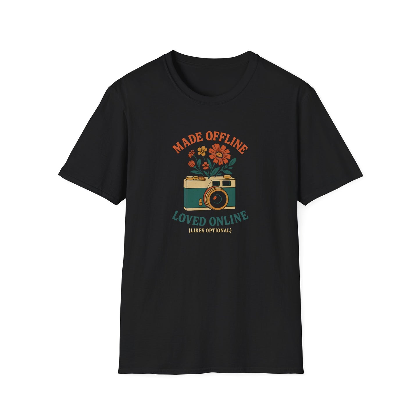 Camera with Flowers T-Shirt