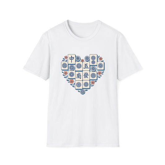 Mahjong Tiles Heart T-Shirt