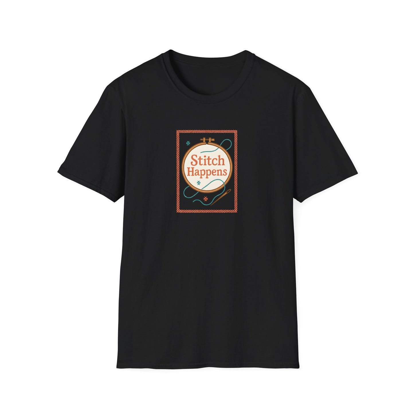 Stitch Happens Embroidery T-Shirt