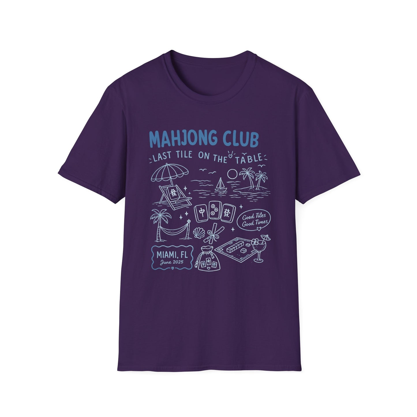 Mahjong Club - Last Tile on the Table (Miami Blue)