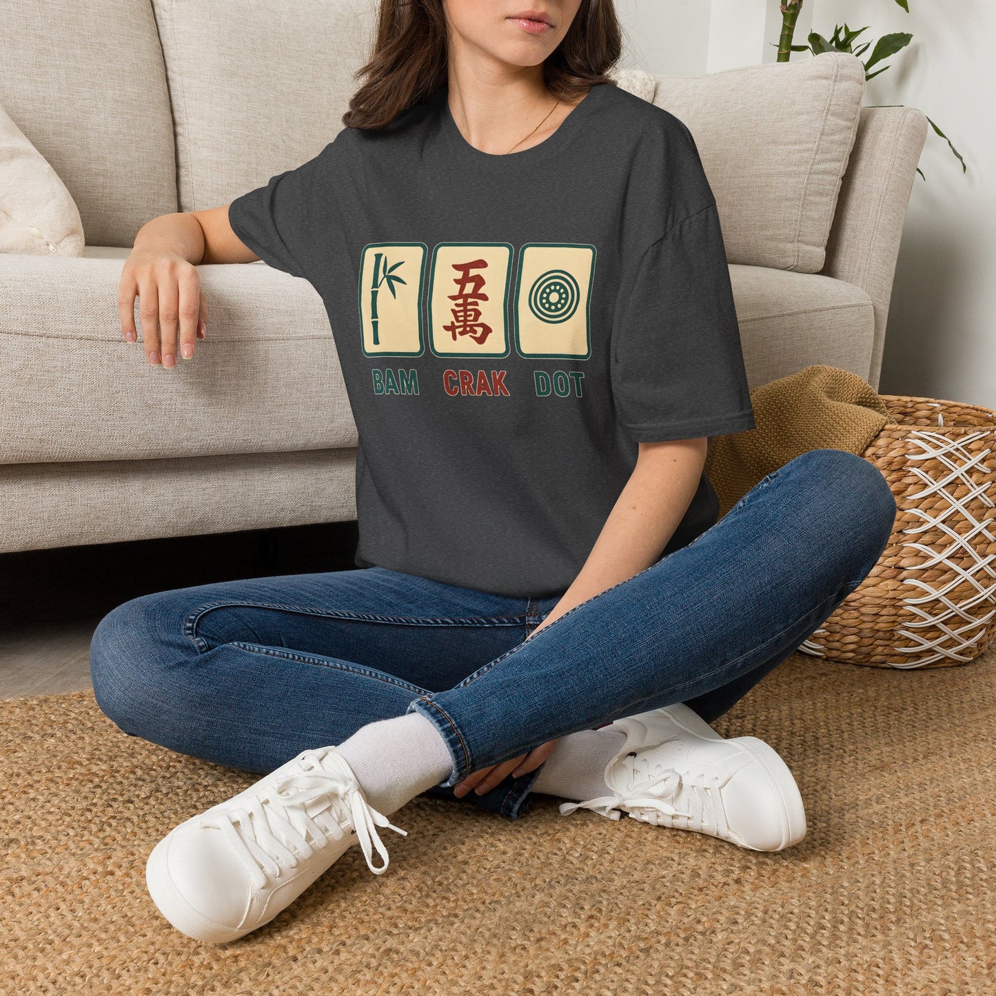 Bam Crak Dot - Mahjong Tshirt