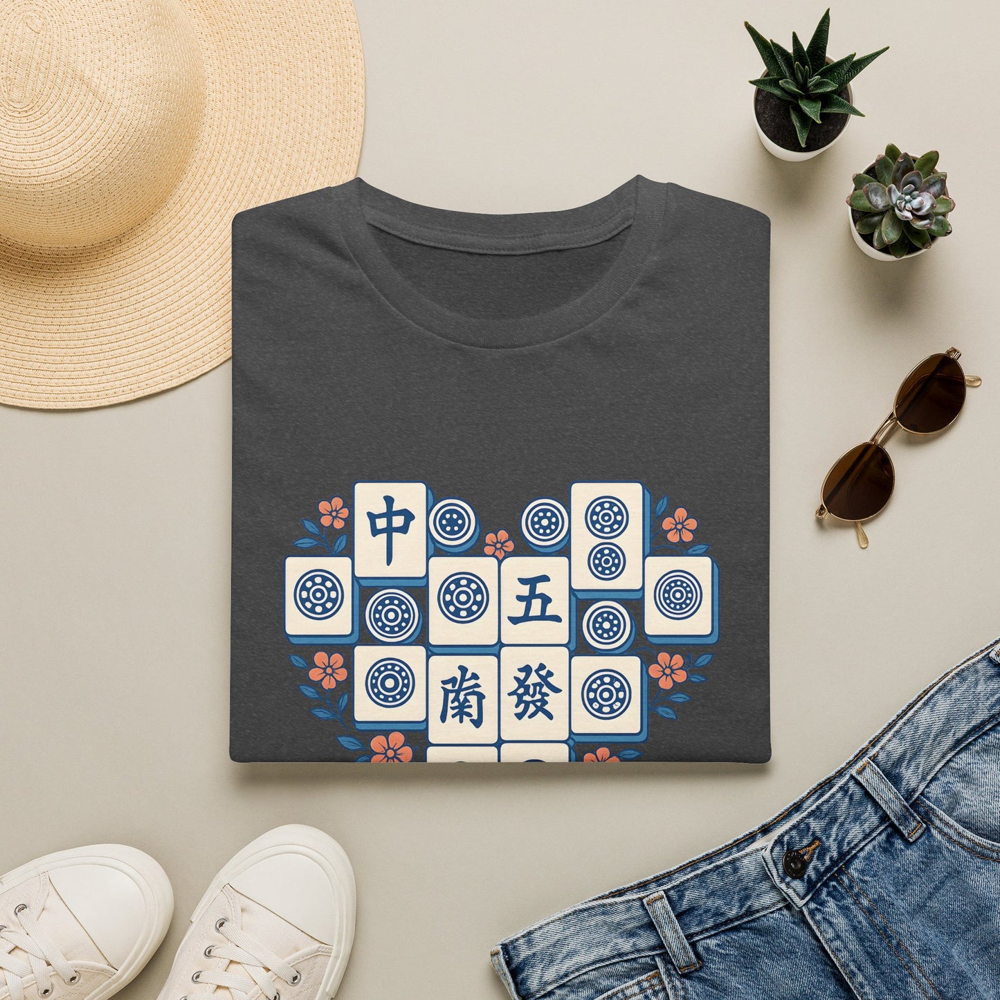 Mahjong Tiles Heart