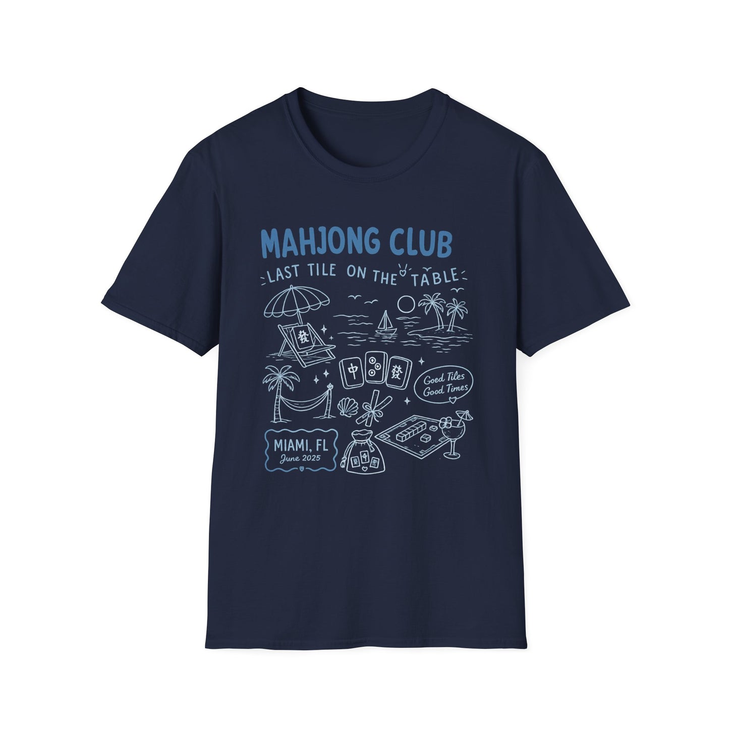 Mahjong Club - Last Tile on the Table (Miami Blue)